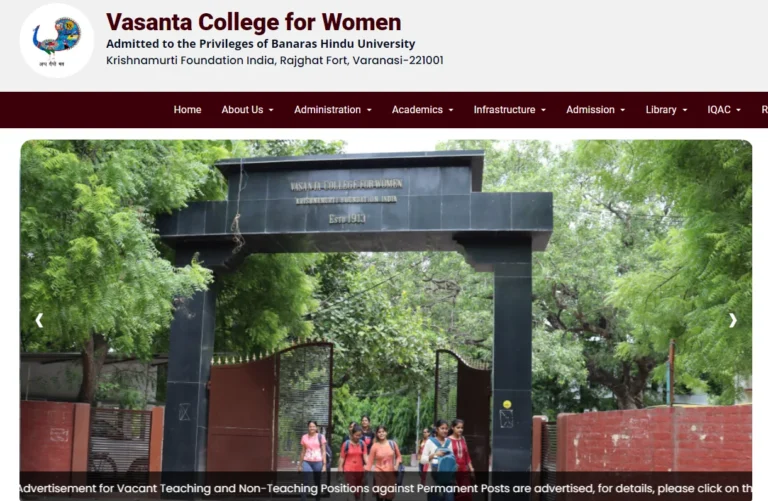 Vasanta College for Women Recruitment 2024 Teaching & Non-Teaching Posts